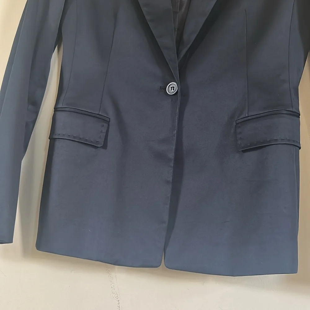 Elie Tahari Black Blazer Tailored Suit Jacket